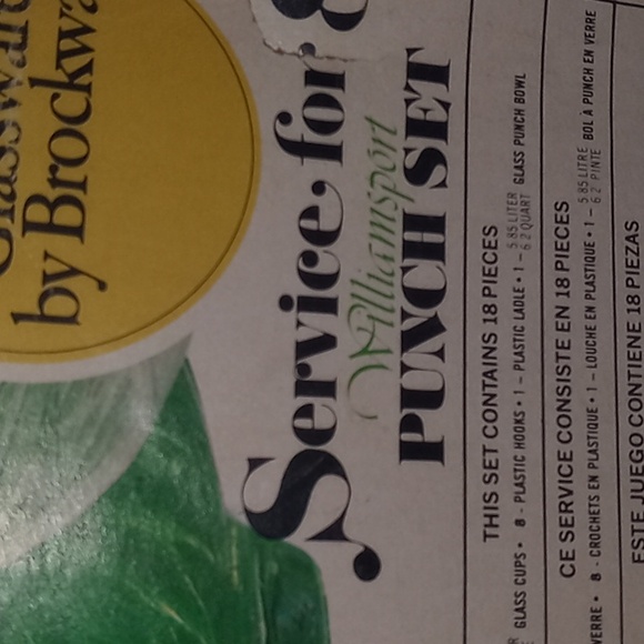 Vintage Williamsport Service for 8 Punch set by Brockway - Picture 11 of 12